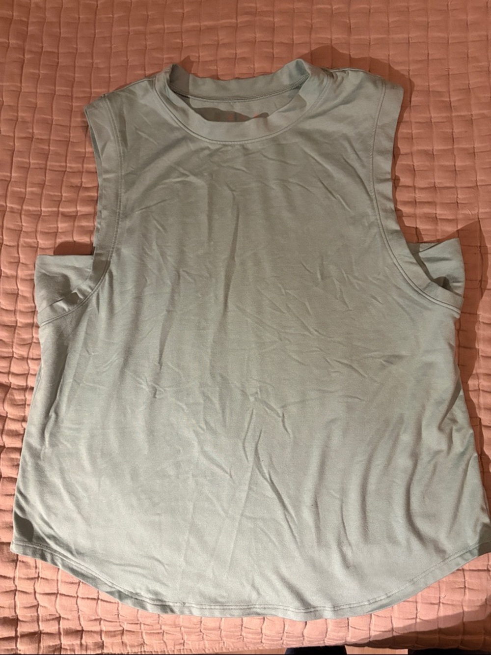 Everyday Scoop Neck Muscle Tank - Light Sage Green